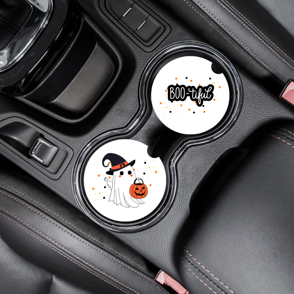 Halloween Car Coasters, Set of 2
