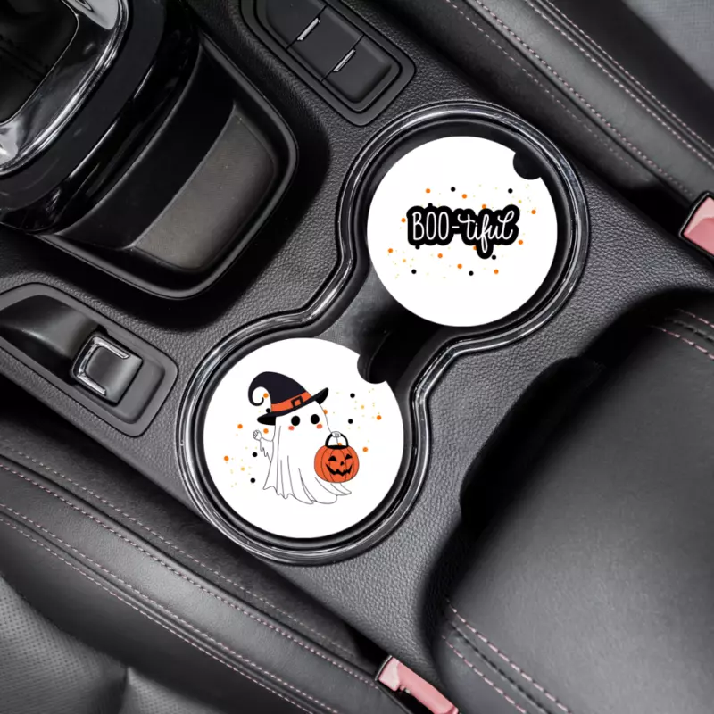 Halloween Car Coasters, Set of 2