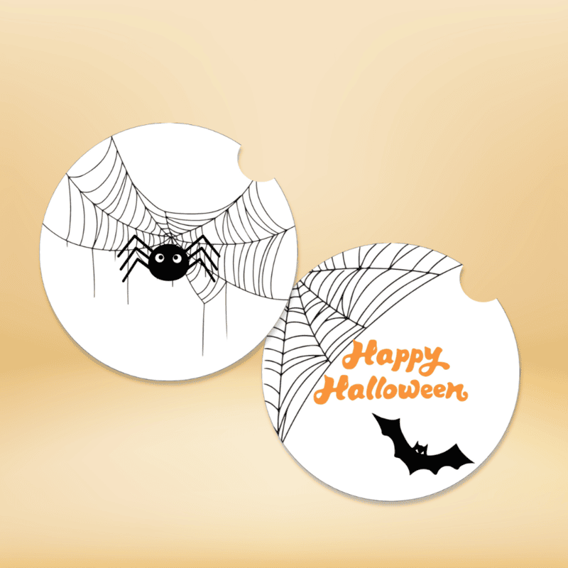 Halloween Car Coasters, Set of 2
