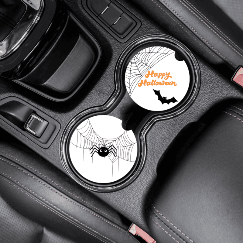 Halloween Car Coasters, Set of 2
