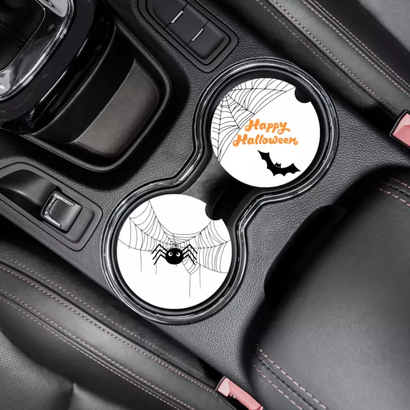 Halloween Car Coasters, Set of 2