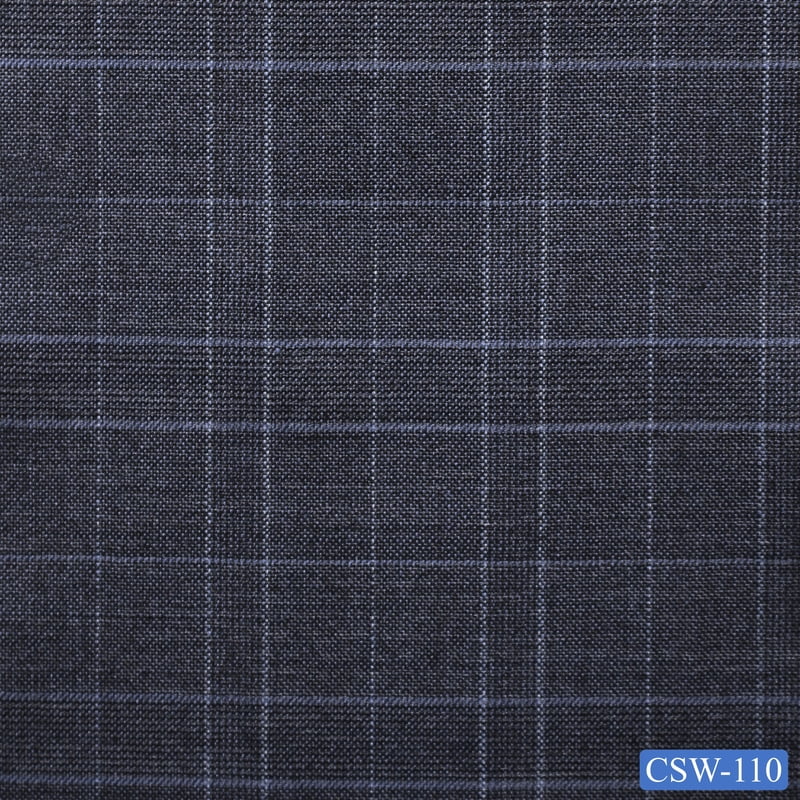 V CSW-110 ASH BLUE PLAID