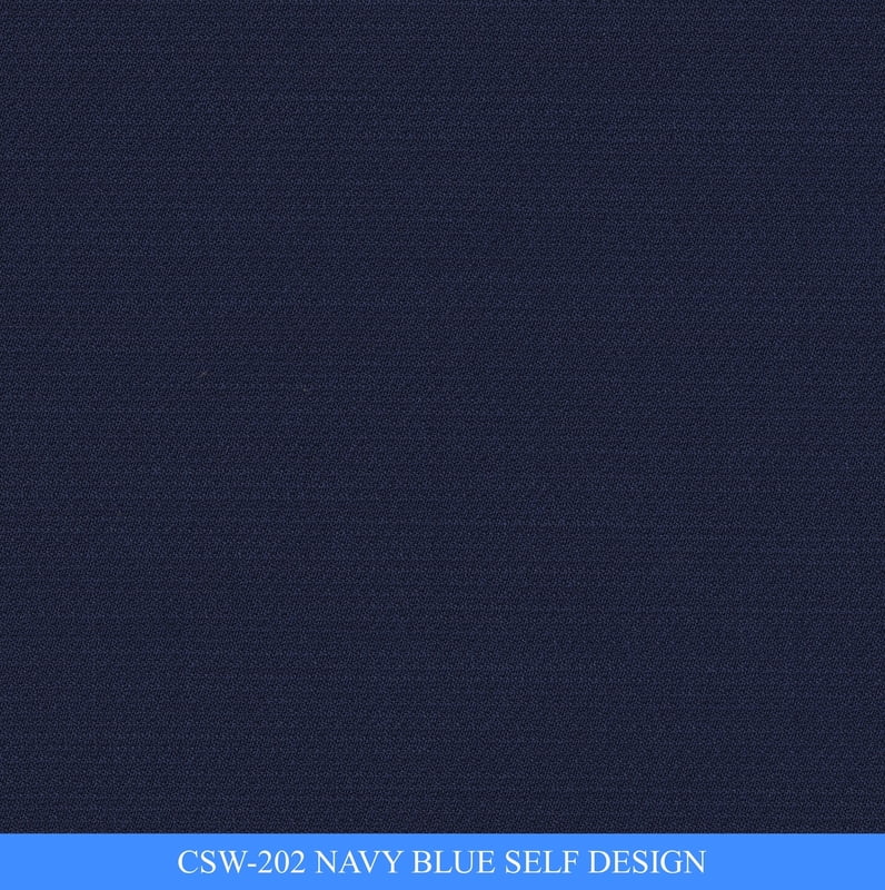 V CSW-202 NAVY BLUE SELF DESIGN