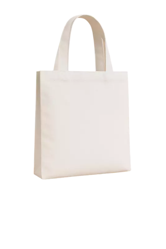 White Polyester Tote Bag