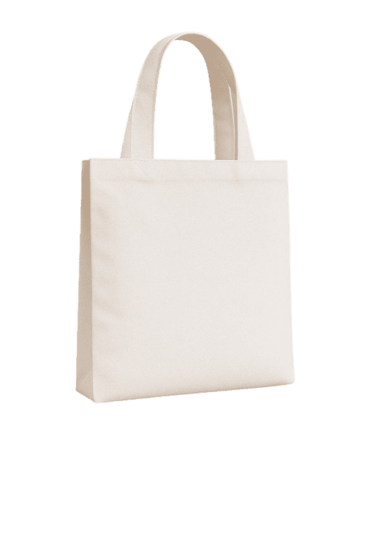 White Polyester Tote Bag