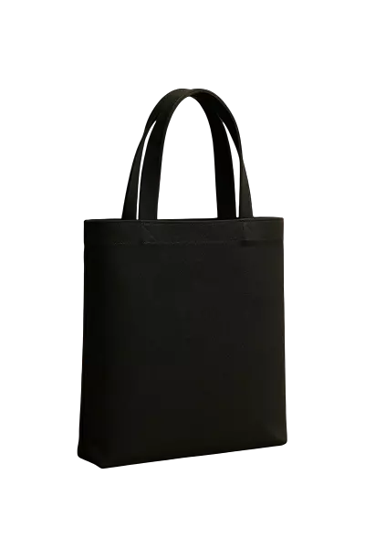 Classic Black Canvas Tote