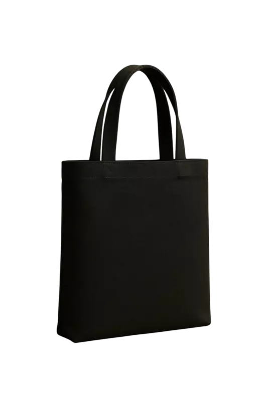 Classic Black Canvas Tote