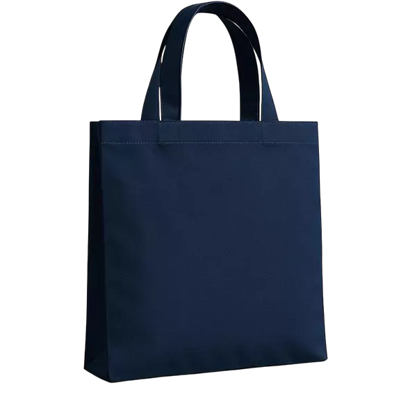 Navy Blue Canvas Tote Bag
