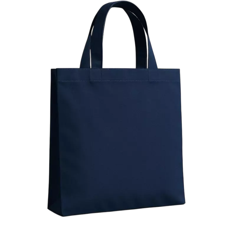 Navy Blue Canvas Tote Bag
