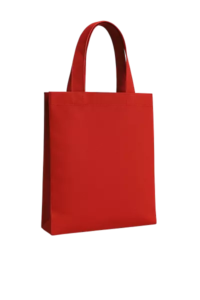Bold Red Canvas Tote Bag