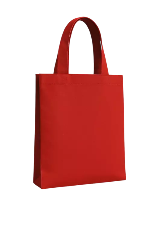 Bold Red Canvas Tote Bag
