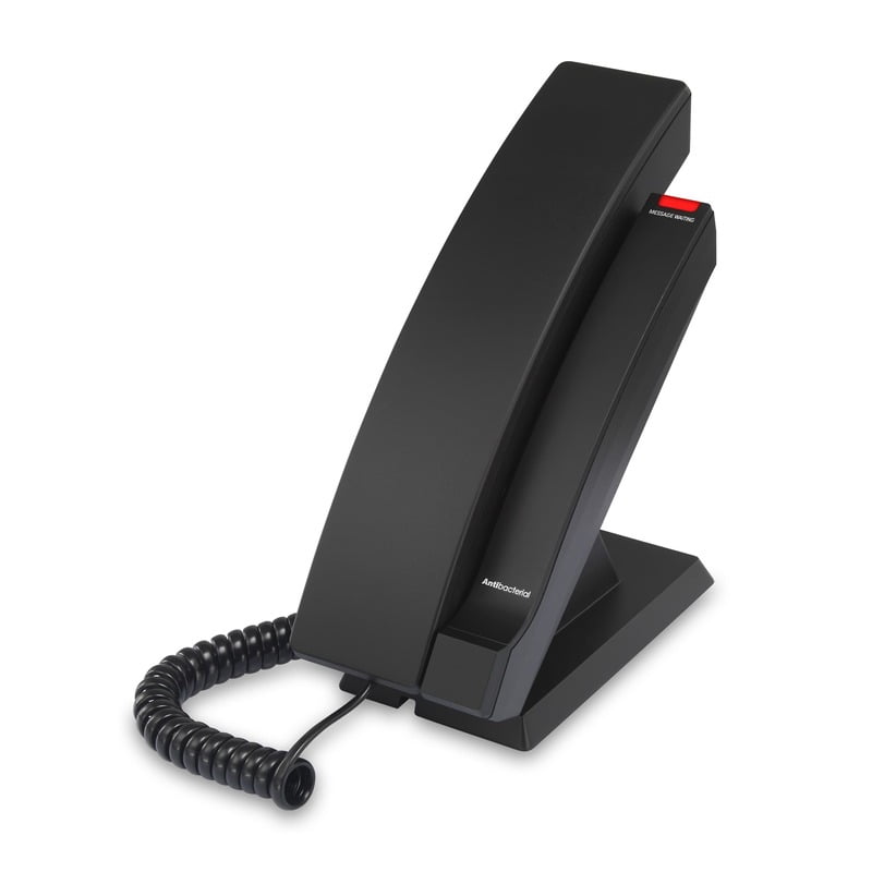 VTECH Hotel Phone 1-Line Analog Corded Phone (No Speaker), Black