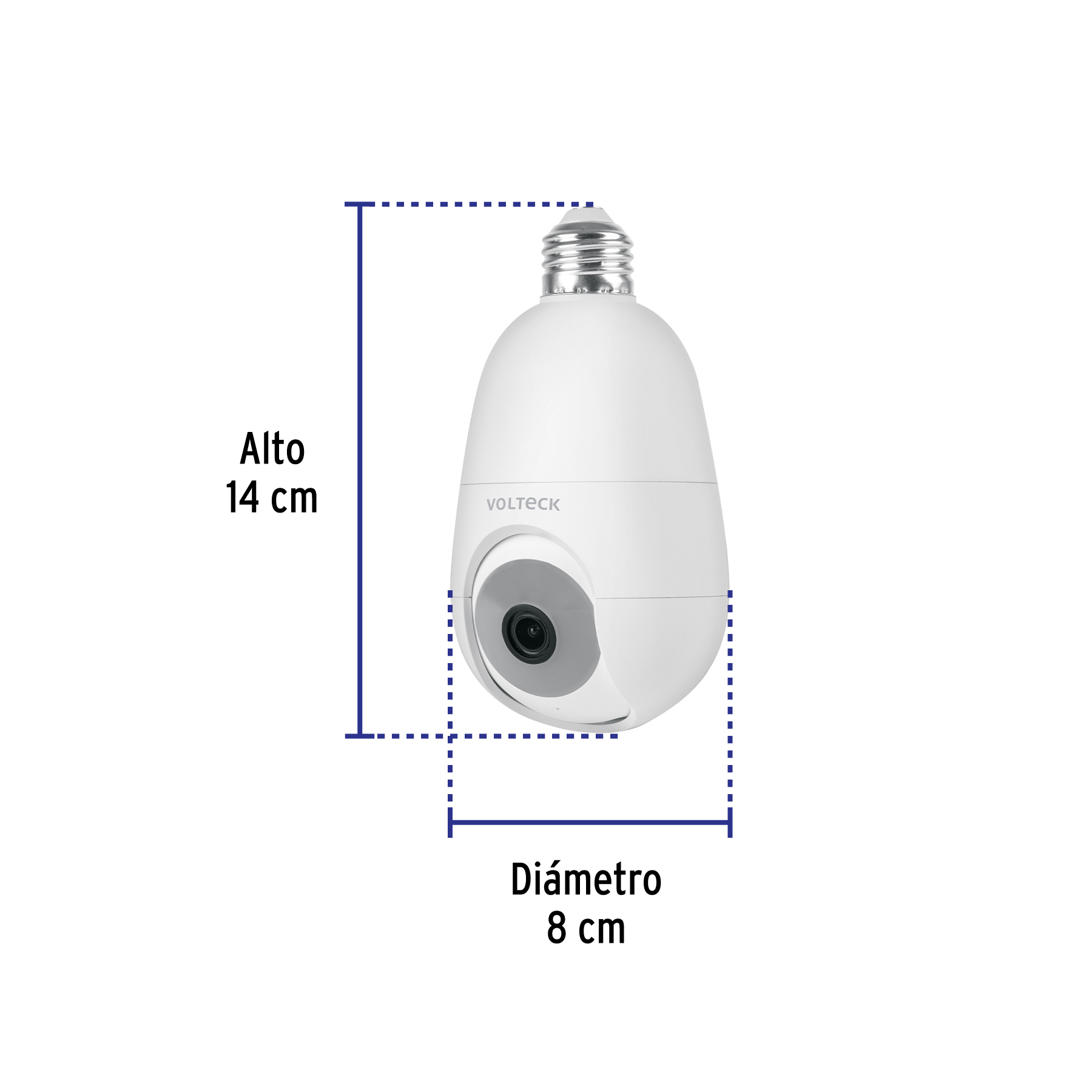 Cámara WiFi para socket, 4MP, VOLTECK - 45744 - CTV-40SW - Caja con 2 Pieza – Master 36
