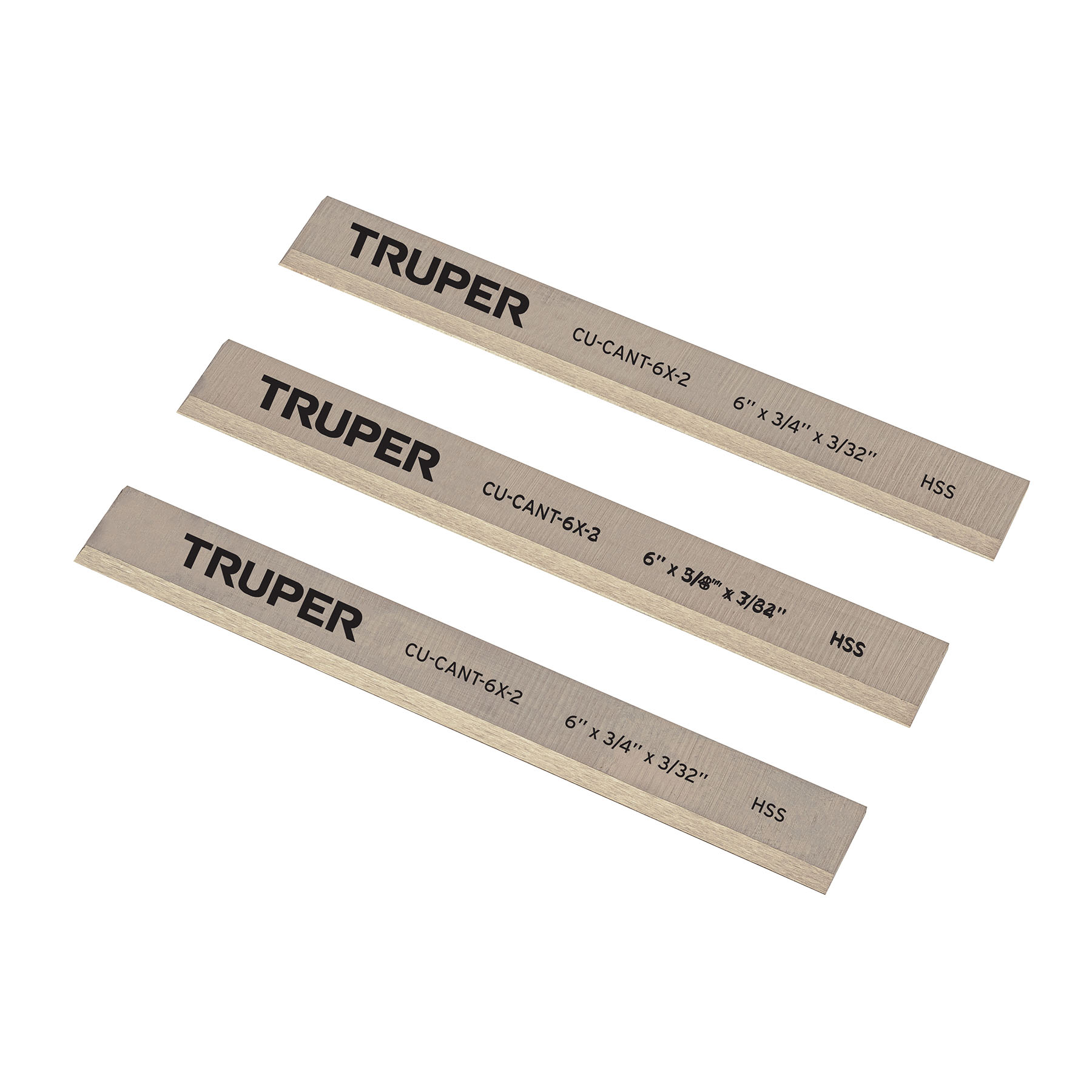 Caja con 3 cuchillas HSS para canteadora CANT-6X2 - CU-CANT-6X-2 / 16919