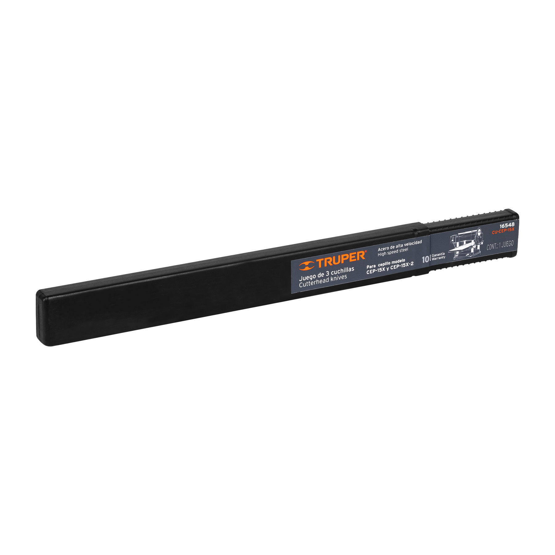 Caja con 3 cuchillas HSS para cepillo de piso CEP-15X - CU-CEP-15X / 16548