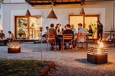 HOFATS CUBE Fire basket black HOFATS CUBE Fire basket black