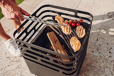 HOFATS CUBE Fire basket black HOFATS CUBE Fire basket black