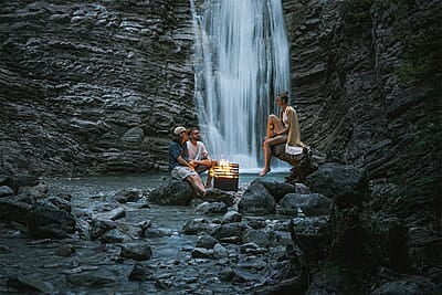 HOFATS CUBE Fire basket black HOFATS CUBE Fire basket black