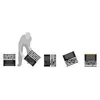 HOFATS CUBE Fire basket black