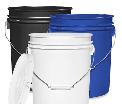 cubeta de plástico 4 kg