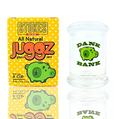 Stokes Juggz Stash Jars 2oz - Dank Bank