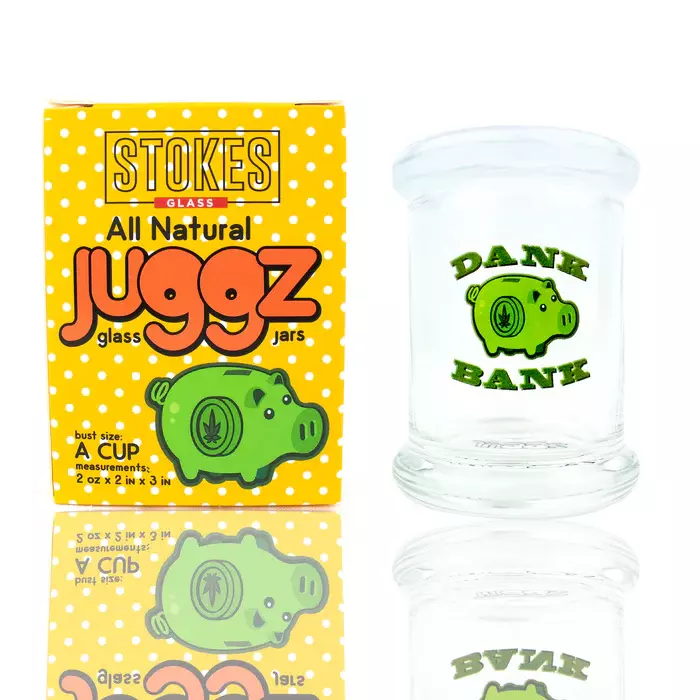 Stokes Juggz Stash Jars 2oz - Dank Bank Stokes Juggz Stash Jars 2oz - Dank Bank