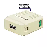 Módulo puerto USB, línea Italiana, color marfil - CUSB-I / 48108