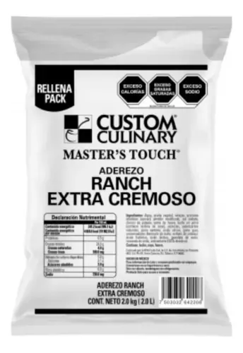 CUSTOM CULINARY ADEREZO RANCH POUCH 2 KG
