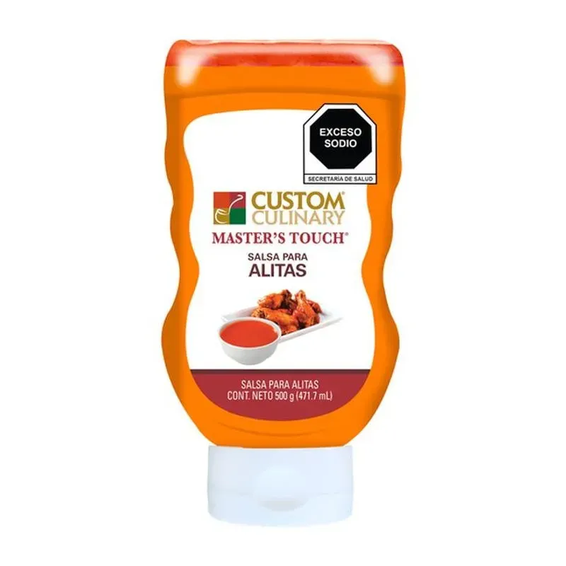 CUSTOM CULINARY SALSA PARA ALITAS PET 500 GR