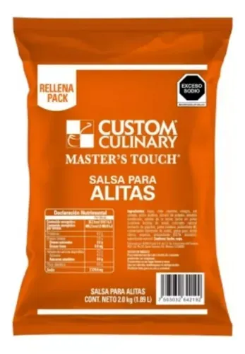 CUSTOM CULINARY SALSA PARA ALITAS POUCH 2 KG