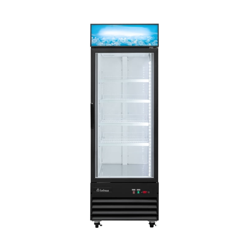 Congelador 1 puerta de cristal 365L