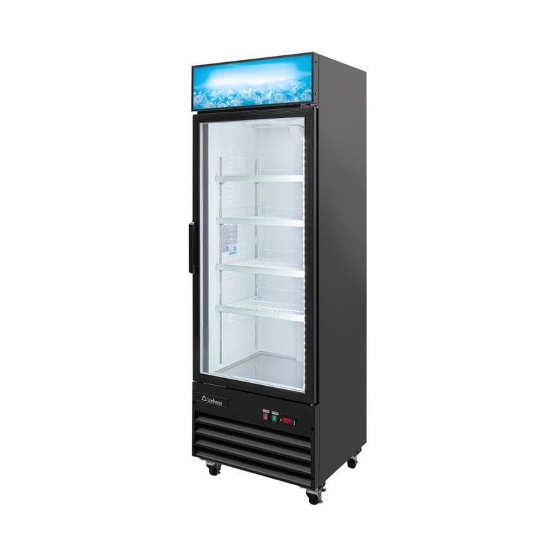 Congelador 1 puerta de cristal 365L