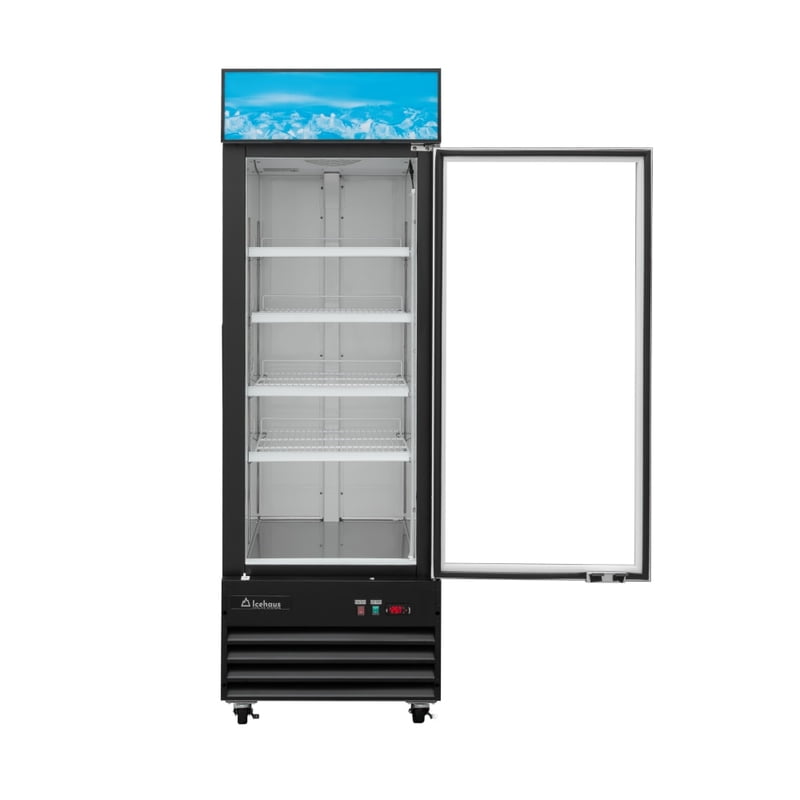 Congelador 1 puerta de cristal 365L