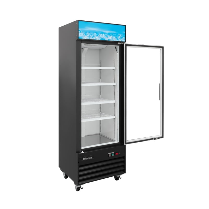 Congelador 1 puerta de cristal 365L