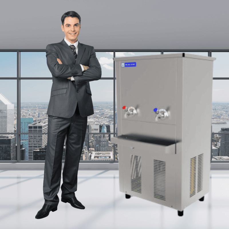 "Blue Star CW 4080 water cooler with warm and cold option, ideal for home or office use."