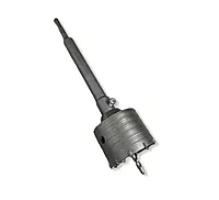 Kit Sacabocados 3 Pulgadas Punta Diamante y Adaptador SDS Cluxer - CX-SBCPO8150