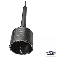 Kit Sacabocados 3 Pulgadas Punta Diamante y Adaptador SDS Cluxer - CX-SBCPO8150