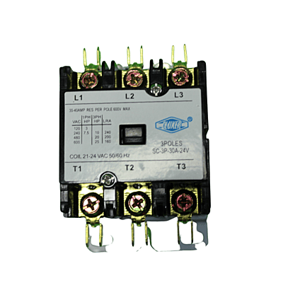 Contactor 3 Polos, 30 Amps, Bobina 21-24Vac, 50/60Hz, Cluxer - Cxc3P30A24 Contactor 3 Polos, 30 Amps, Bobina 21-24Vac, 50/60Hz, Cluxer - Cxc3P30A24