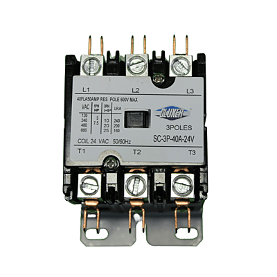 Contactor 3 Polos, 40 Amps, Bobina 21-24Vac, 50/60Hz, Cluxer - Cxc3P40A24 Contactor 3 Polos, 40 Amps, Bobina 21-24Vac, 50/60Hz, Cluxer - Cxc3P40A24