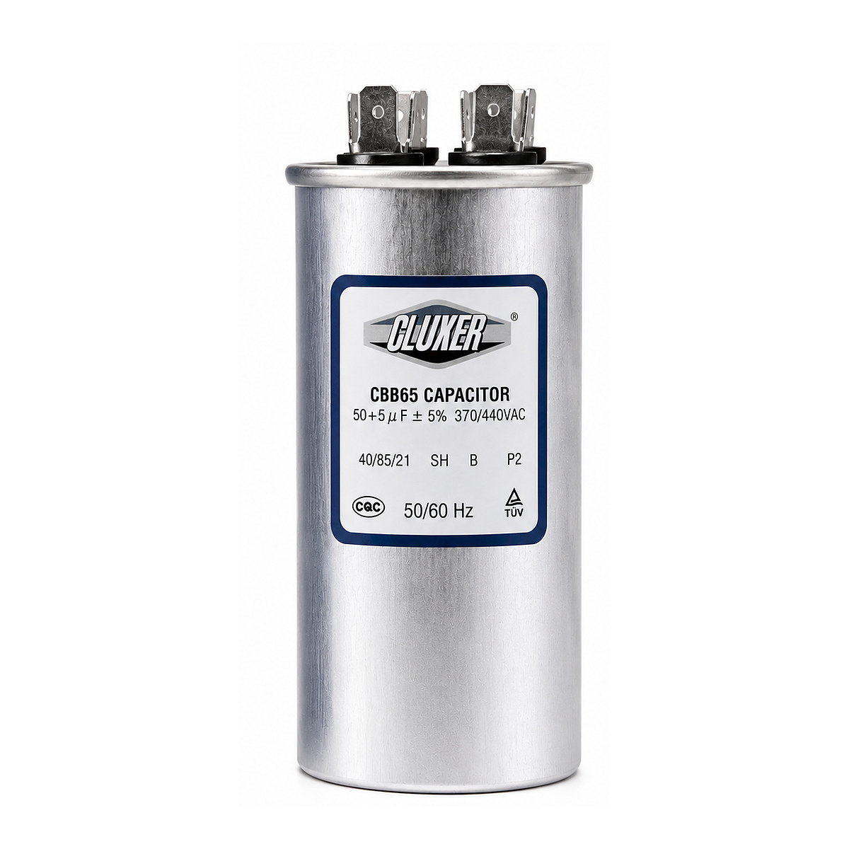Capacitor De Trabajo 50/5Mf, 440V +-5%, 50/60Hz Cluxer - CXC440505
