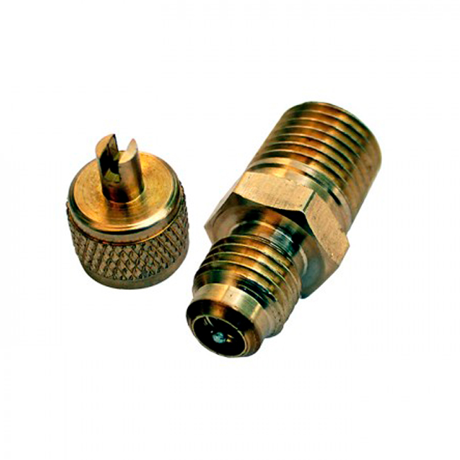 Conector NPT 1/4 Flare 1/4NPT Sin Tapon Ni Valvula - CXCNPT14STV