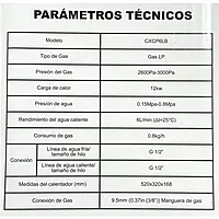 Boiler de Paso 06 litros CLUXER, Gas LP, Series Phoenix - CXCPGLP6L