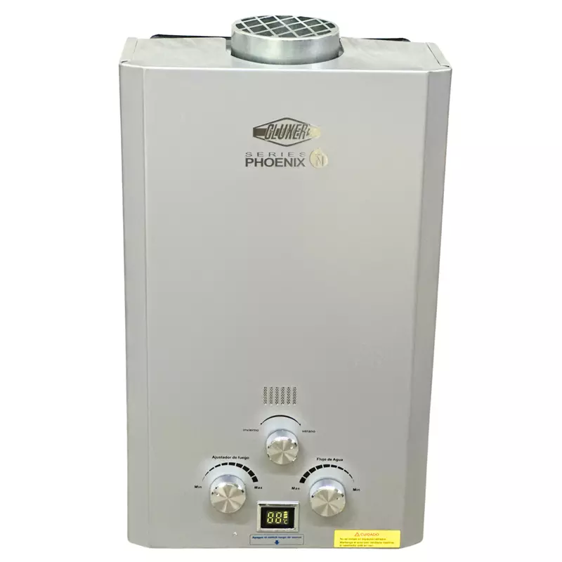 Boiler de Paso 08 litros CLUXER, Gas LP, Blanco, Series Phoenix - CXCPGLP8L