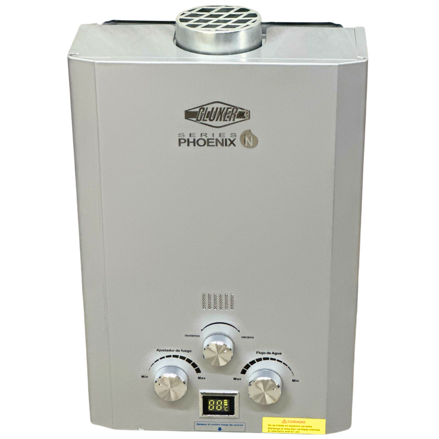 Boiler de Paso 06 litros CLUXER, Gas Natural, Series Phoenix - CXCPGN6L