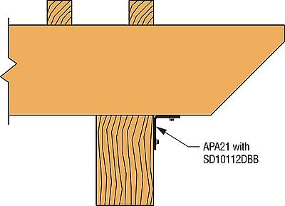 Simpson Strong-Tie - Outdoor Accents - SD10 DB Black Simpson Strong-Tie - Outdoor Accents - SD10 DB Black