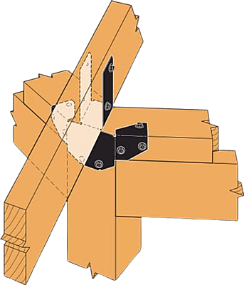 Simpson Strong-Tie Outdoor Accents - ORNAMENTAL Gazebo Tie Rafter - PC ZMAX Simpson Strong-Tie Outdoor Accents - ORNAMENTAL Gazebo Tie Rafter - PC ZMAX