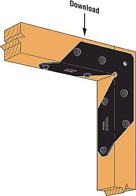 Simpson Strong-Tie Outdoor Accents - ORNAMENTAL Rigid Tie Angle - PC ZMAX Simpson Strong-Tie Outdoor Accents - ORNAMENTAL Rigid Tie Angle - PC ZMAX