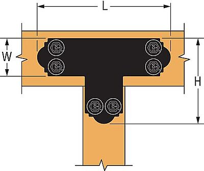 Simpson Strong-Tie Outdoor Accents - ORNAMENTAL T Strap - PC Over ZMAX Simpson Strong-Tie Outdoor Accents - ORNAMENTAL T Strap - PC Over ZMAX