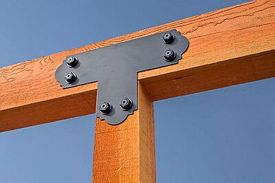 Simpson Strong-Tie Outdoor Accents - ORNAMENTAL T Strap - PC Over ZMAX Simpson Strong-Tie Outdoor Accents - ORNAMENTAL T Strap - PC Over ZMAX