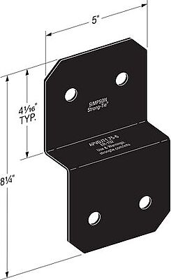 Simpson Strong-Tie Outdoor Accents - Avant Deck Joist Tie PC ZMAX